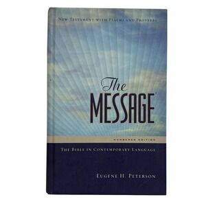The Message New Testament with‎ Psalms and Proverbs Numbered Edition